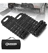 BUNKER INDUST Tire Traction Mats Portable Recovery Tracks for Off Road 4X4 Snow, Sand,Emergency D...
