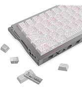 Shine Through PBT Keycaps Set-White Shot Side Printed Backlist Keycaps 135 Keys 60% 65% 75% 100% ...