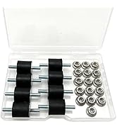M4 Rubber Vibration Isolator Mount with Studs-Anti Vibration Shock Absorber for Car Bobbins, Pack...