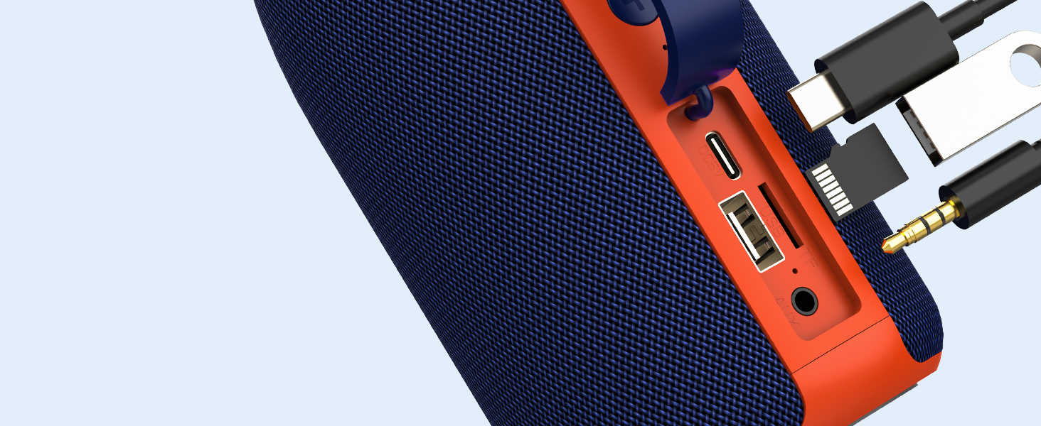 bluetooth speakers wireless with AUX TF Card USB Input