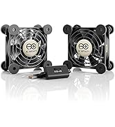 AC Infinity MULTIFAN S5, Quiet Dual 80mm USB Fan, UL-Certified for Receiver DVR Playstation Xbox ...