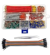 Minidodoca 840 Pcs Breadboard Jumper Wire Cables for Arduino, 14 Values, 2 mm/0.08"-125 mm/4.92" ...