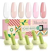 MelodySusie Highly Pigmented Valentine Gel Nail Polish Set, 0.56 fl.oz Tilt-and-Stand Bottle, HEM...