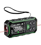 Elikliv Dual Laser Distance Measuring Tool, 656FT/200M Bilateral Laser Measurement Tool with Back...