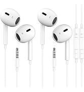 SKLNXAZ 2 Pack Wired Earbuds/Wired Headphones with 3.5mm Earphones[MFi Certified] with Microphone...