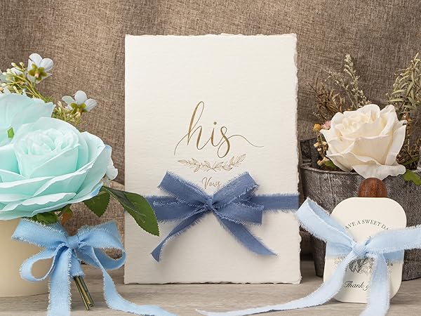 5/8 dusty blue cotton frayed ribbon ??