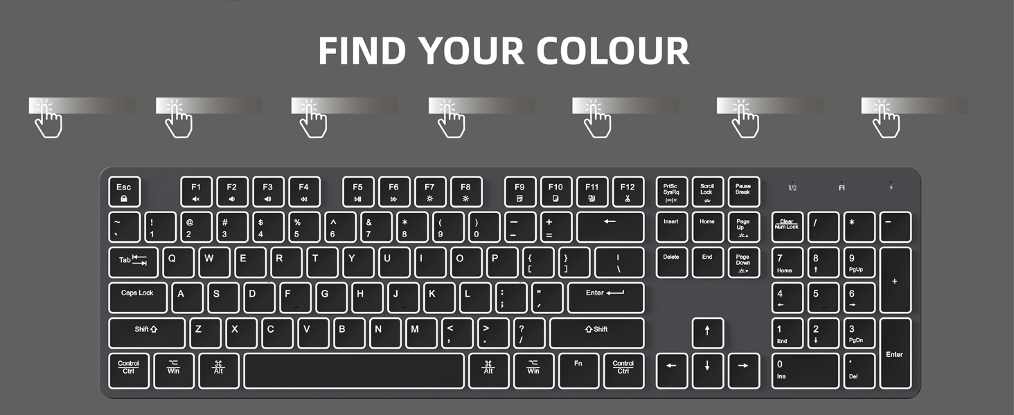 Find Your Colour - Monochrome Backlit