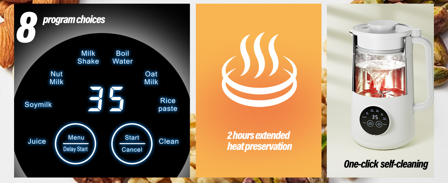 electric bean and nut milk machine