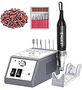 30000 RPM Professional Nail Drill Machine Efile Electric Nail Filer Kit for Finger Toe Nails, Acr...
