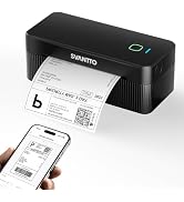 SVANTTO Thermal Label Printer, 4x6 Shipping Label Printer Bluetooth Wireless Label Printer for Sm...