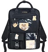 Scothen Kawaii Backpack With Cute Pin Accessories,Heart Ita Backpack For Girls,Cute Aesthetic Bac...