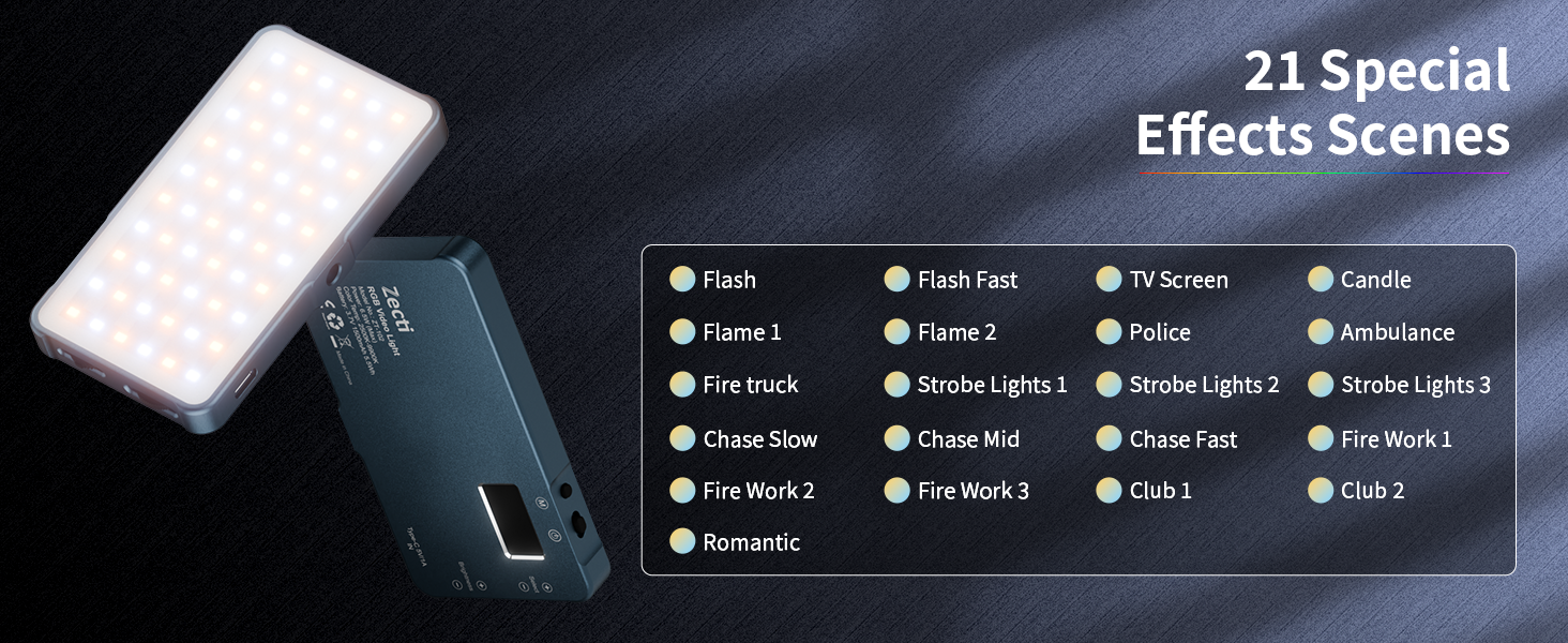 rgb video light