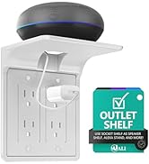 WALI Double Outlet Shelf Wall Holder – Bathroom Shelf Duplex for Electric Toothbrush, HomePod Min...