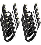 DoroJepi 8K HDMI Cable 3FT 10 Pack, 48Gbps Ultra High Speed HDMI 2.1 Cable eARC Cord Support 8K@6...