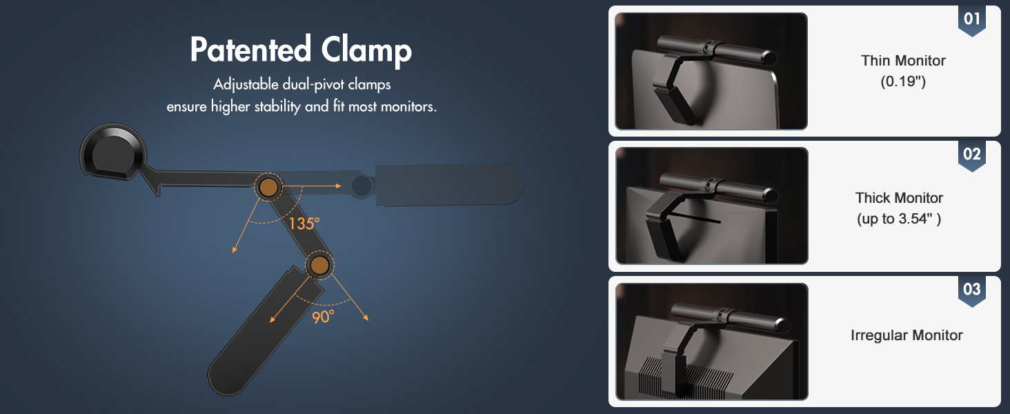 curved monitor light bar