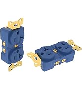 Tertullus High End Duplex Receptacle 20 Amp 125/250 Volt Audiophile Electrical Wall Outlets,2-Pol...