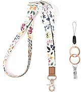 Rimilak Neck Lanyard Key Chain, Long Lanyard Strap Keychain Holder for Women Men Car Keys ID Badg...