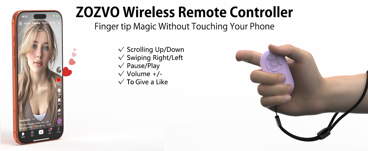 ZOZVO Wireless Remote Controller