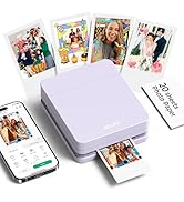 Nelko Photo Printer, PP01 Color Portable Mini Photo Printer, Instant Smartphone Inkjet Sticker Pr...
