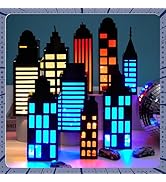 12Pcs Hero Party Favor Boxes Skyscraper City 3D Box with Lights Skyline Buildings Treat Boxes Sup...