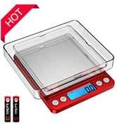 Digital Kitchen Scale, 3000g Pocket Cooking Scale with 0.1g Accuracy, Mini Food Scale, Pro Electr...