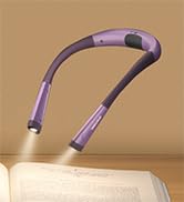 Glocusent LED Neck Reading Light, Book Light for Reading in Bed, 3 Colors, 6 Brightness Levels, B...