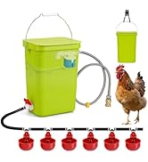 Complete Set Pipeline Automatic Chicken Waterer System, DIY Chicken Watering System with Poultry ...