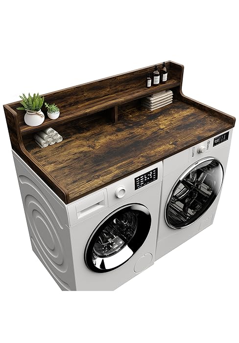 washer dryer countertop with shelf washer dryer topper laundry topper for washer dryer countertop