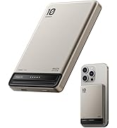 Kuulaa Magnetic Battery Pack 10000mAh, Ultra Slim Portable Charger (0.51in) with LED Indicator, P...