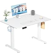 DUMOS 40 Inch Electric Standing Desk Height Adjustable, Sit to Stand Up Computer Workstations Wor...