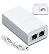 Procet Gigabit PoE Injector 30V 15W, IEEE802.3af Power Over Ethernet Adapter, AC to DC Indoor Pas...