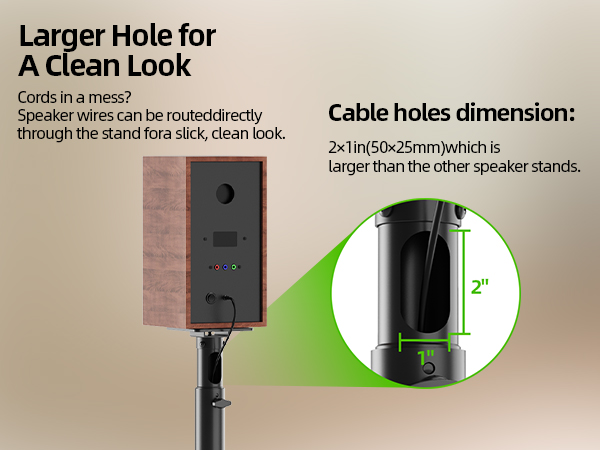 speaker stands for surround sound