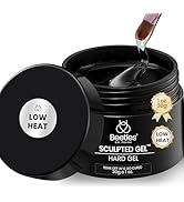 Beetles Low Heat Hard Gel-Mint Sheer Clear 1 oz 9 in 1 Nail Extension,Sculpting,Building Instant ...