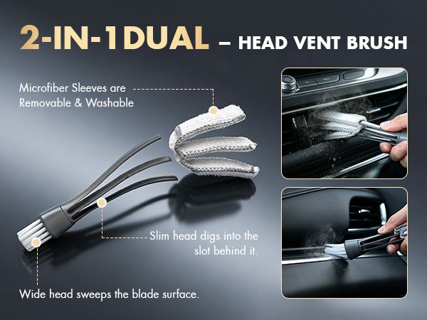 2-IN-1DUAL - HEAD VENT BRUSH