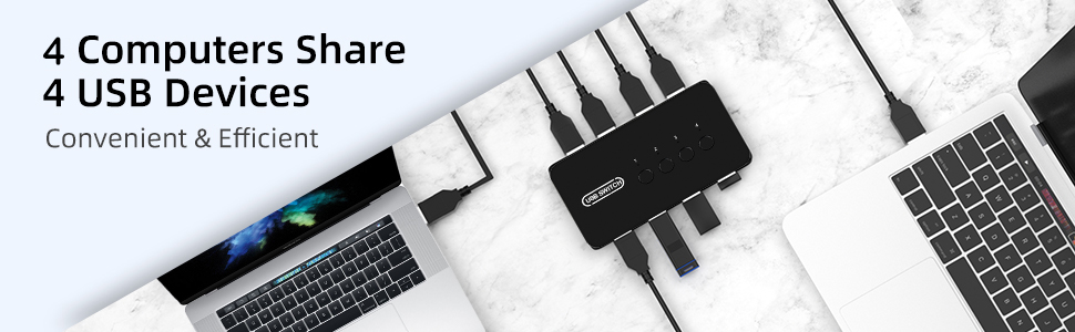 usb switch 4 in 4 out