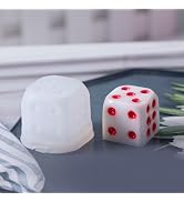 Silicone Resin Casting Mold, Crystal Epoxy Dice Mold, White, DIY Jewelry Making Supplies