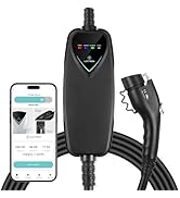 Lectron Level 2 J1772 Charger (WiFi Version) - 240V, 40 Amp, NEMA 14-50 Plug, 16 ft Extension Cor...