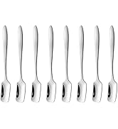 Mini Stirring Spoons, Stainless Steel Espresso Spoons, 4.9 Inch Coffee Spoons, for Desserts, Ice ...