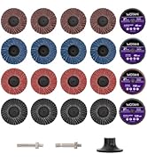 WOTAHI 2 Inch Flap Disc Set, 20 PCS Angle/Die Grinder Flap Discs - 40 Grit Aluminum Oxide, 60 Gri...