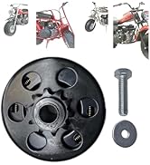 QYMOTO 16mm Bore 10T Go Kart Mini Bike Clutch 10 Tooth OEM Size Fit for Coleman KT196, Coleman CT...