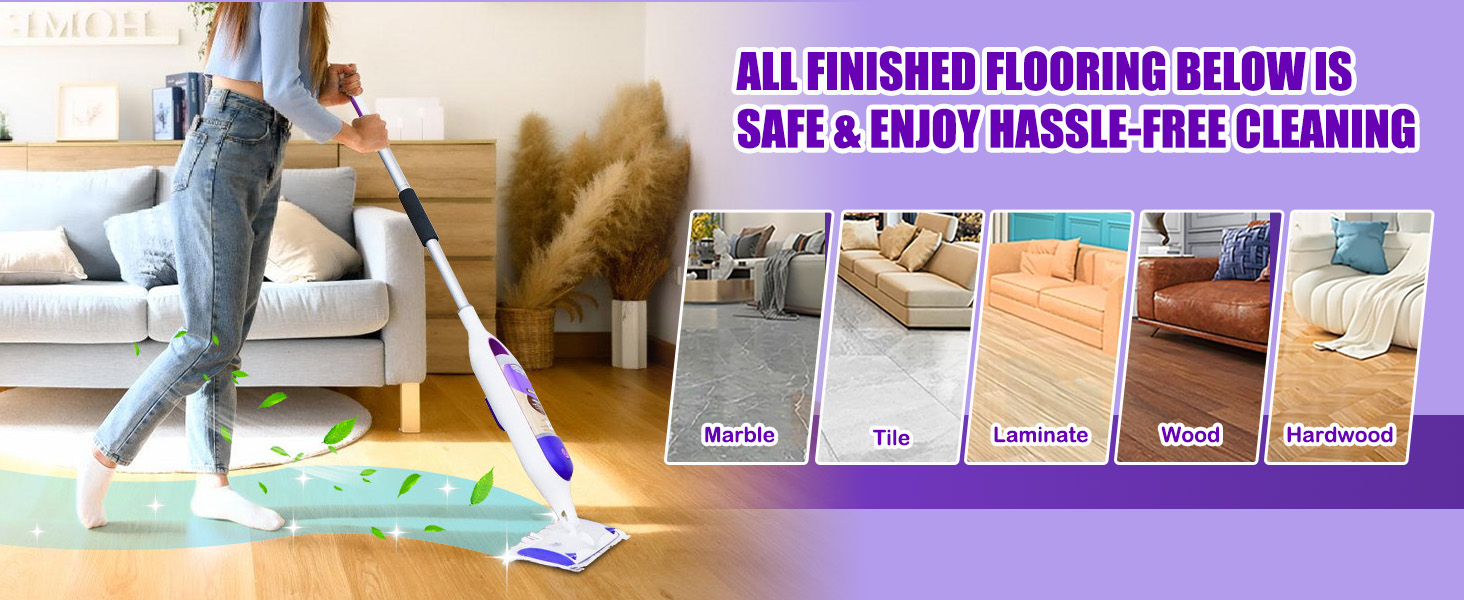 ALL FINISHED FLOORING BELOW IS SAFE&amp;amp;ENJOY HASSLE-FREE CLEANING