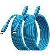 240W USB C to USB C Fast Charging Cable, Braided Nylon, PD 3.1 Compatible, for iPhone 17/16/15 Pr...