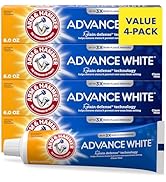 Arm &amp; Hammer Advance White Toothpaste, Clean Mint Flavor, Stain Defense Technology, 6 Ounce (Pack...