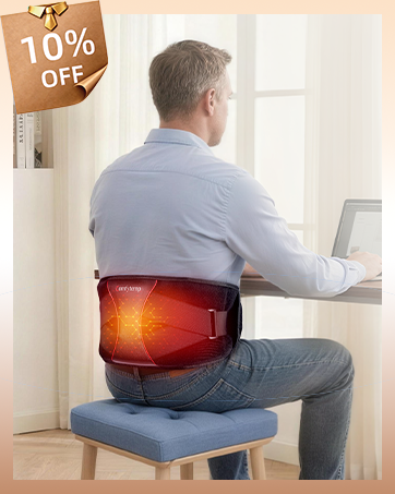 Cordless Heating Pad with Massager