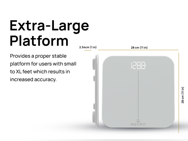 INEVIFIT Premium Bathroom Scale - I-SS001S - Premium A+ - Mobile