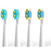 SEAGO Kids Electric Toothbrush SG-2303 Replacement Brush Heads Refill (4 PCS) (White)