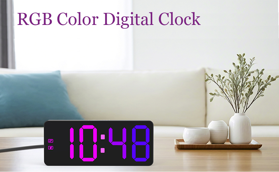 RGB digital clock