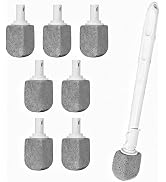 Upgrade Pumice Stone Toilet Bowl Cleaner,Bathroom Cleaner Brush Toilet Wand Refills with 30CM Lon...