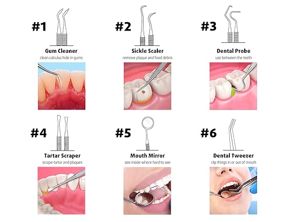 teeth cleaning tools, teeth plaque remover, tooth cleaner, plaque remover for teeth, dental pick