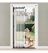 Yotache Retractable Accordion Door, Magnetic Seals Sliding Door with Aluminum Frame and PC Board,...